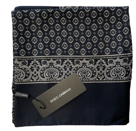 DOLCE & GABBANA Tuch Seiden Tuch Scarf Silk Scarve 